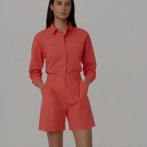 Frank & Oak 10 / M Amelia 5" Poplin Balloon Short Organic Cotton *NWT* Cc
